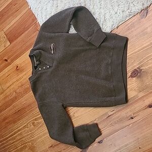 Harley-Davidson Men's Olive Crewneck Sweater Made In USA Size Small